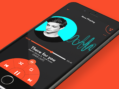 Uplabs Music Player Challenge - Google Play Music app google play graphic design illustration mobile music player radial interaction uplabs user experience ux design