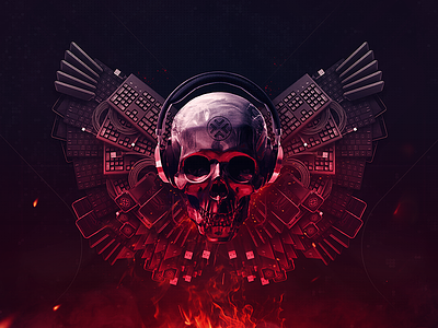 Tech Expendables devices expendables skull art technologies