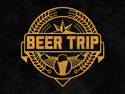 Beertrip badge beer logo pin trip