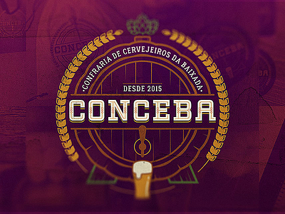 CONCEBA - logo design artesanal baixada fluminense beer brewery cerveja conceba craft craft beer