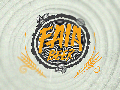 Faia Beer beer craft faia logo tree