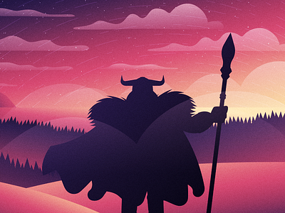 Odin's silhouette odin silhouette viking