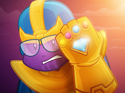Nerdinho Thanos illustration mashup nerdstore thanos