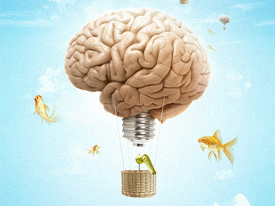 Biruta Ideias Mirabolantes biruta agency brasil brazil design brain creative free crazy photo manipulation fish