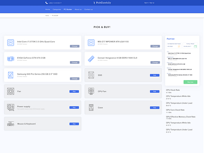 Online PC part picker