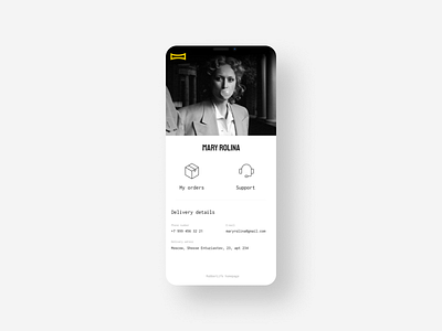 Rubberlife profile (app) design interface mobile rolina ui ux