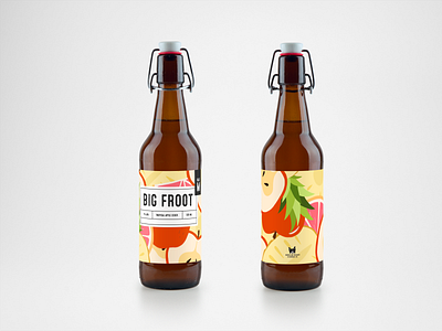 Half Monty Brewery: Big Froot beer bottledesign branding brewery design graphic design illustration logo