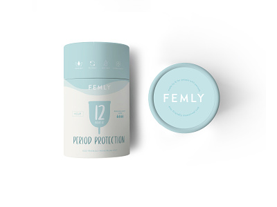 Femly Packaging Redesign branding design feminineproduct graphic design illustration logo packaging packagingdesign period