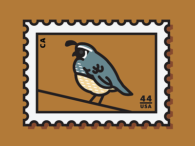 california quail bird california illustration quail stamp vector