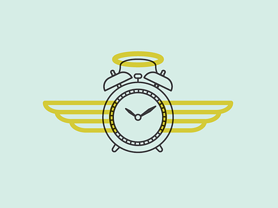 time angel clock death funny illustration time vector