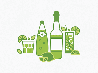 mo' mojitos alcohol beverage cute drinks illustration mojitos vector