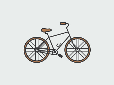 another bike bike cute illustration lines vector
