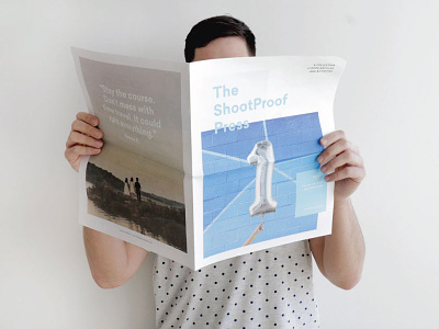 the shootproof press design layout newspaper print