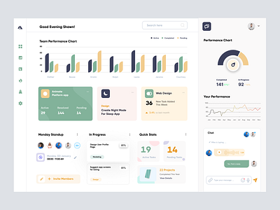 Project Management Dashboard UI Concept_ Inspired