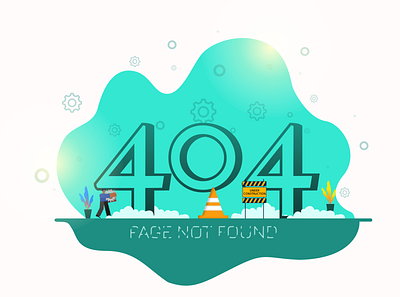 Daily UI 404 Error Concept 404 app branding dailyui design error graphic design illustration logo typography ui ux vector