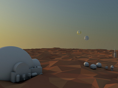 Low poly Tatooine