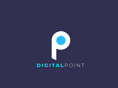 Digital Point branding illustration logo