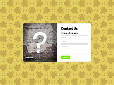 Contact Us Form UI Design dailyui design ui ux