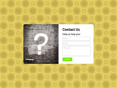 Contact Us Form UI Design