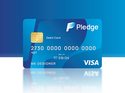 Pledge l Online Banking Card bank app bank card banking logo brand design brand strategy design2020 pledge pledge banking app trend