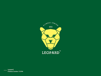 Leopard Fitness Center Logo animals logo branding brands logo emblem logo gym logo leopard fitness logo logo mk designer graphics