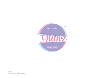 Glanz Beauty & Fragrance Logo beauty logo cosmetic company logo cosmetic logo fragrance logo glanz beauty and fragrance glanz logo logo design mk designer grahpics