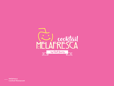 Mela Fresca Cocktail Bar And Night Club Logo branding logo cocktail logo drink and food logo mela fresca logo design mk designer graphics restaurant logo