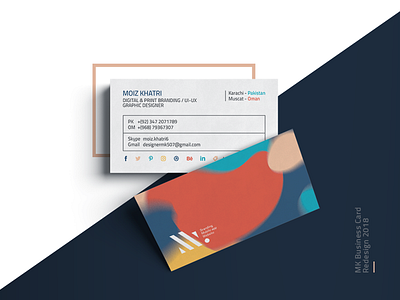 Mk Designer Business Card Redesign 2018