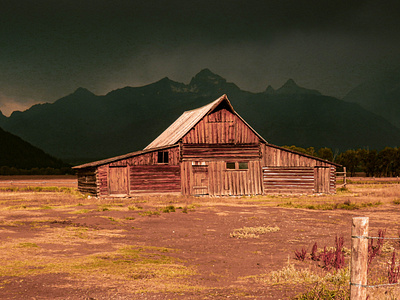 Old Mormon Barn in Grand Teton National Park