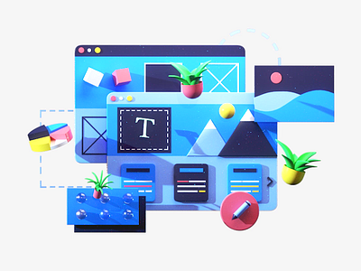 Webiste optimization 3d 3d animation 3dsmax app art game gif graphicdesign illustration interface isometric landing page lowpoly motiongraphics render rendering texture ui ux video web design