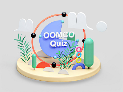 QUIZ 3d 3d animation building game graphicdesign homepage icon illustration interface isometric landing page layer lowpoly motion render texture tree ui ux web webdesign