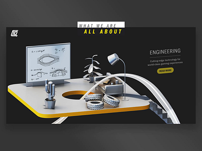 Turn 10 Animation - ENGINEERING 3d 3d animation aftereffects animation engineering game house illustration isometric landing page layers low poly motion render ui ux video vr web design