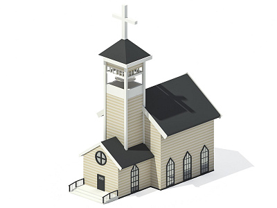 Church 3d arhitecture church compositing game illustration vray