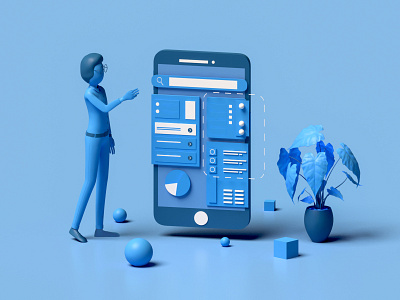Search 3d 3d animation character game homepage human isometric landing page landingpage layers modelling render search smartphone ui ui ux uiux vector web webdesign