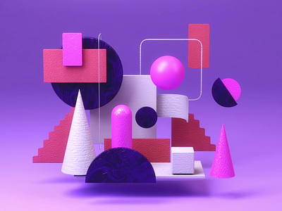 Abstract 3d 3d animation 3d modeling art direction building game gif graphic design illustration interface isometric landing page logo objects ball typography lowpoly motion design team texture ui ux video vray