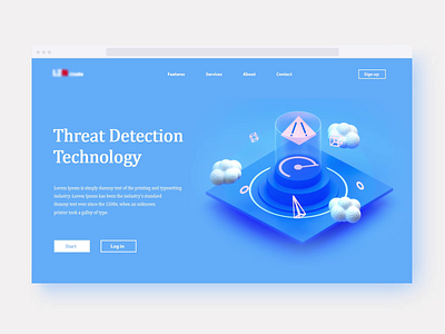 Threat Detection Technology 3d branding game graphicdesign illustration isometric landing page lowpoly motion motion graphics render team tech logo technology user experience user interface vector video visual design web design