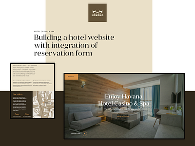 Havana Hotel Casino & Spa - Website clean design flat hotel layout photography typogaphy ui ux web website whitespace