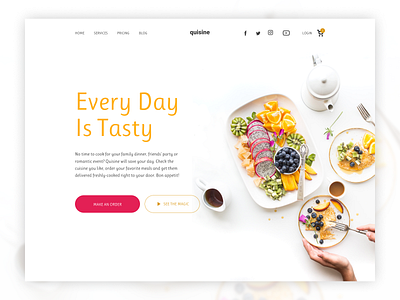 Every day is tasty b2c design web