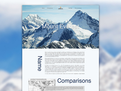 Everest design everest landing mountain page ui ux web website wordpress