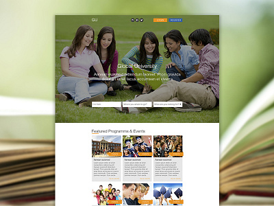 University design education landing page ui university ux web website wordpress