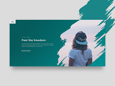 Landing Page Brush Effect