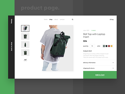 Hemp Packs Product Page