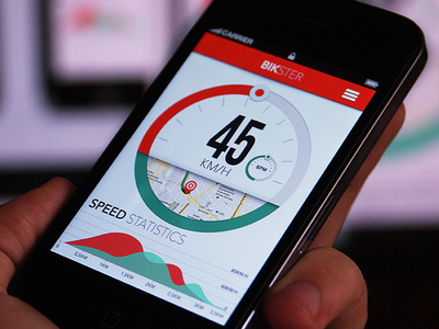 Bikster concept wip aplication app bike iphone meter samborek