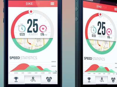 Bikester #2 wip aplication app bike iphone meter samborek