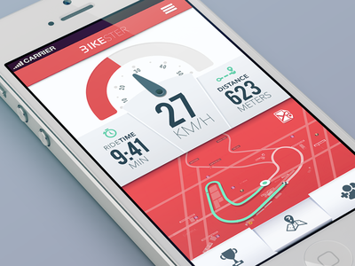 Bikester mine v.2 aplication app bike iphone meter samborek speedometer