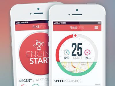 Bikester Finall App aplication app augmented bike iphone meter reality samborek speedometer