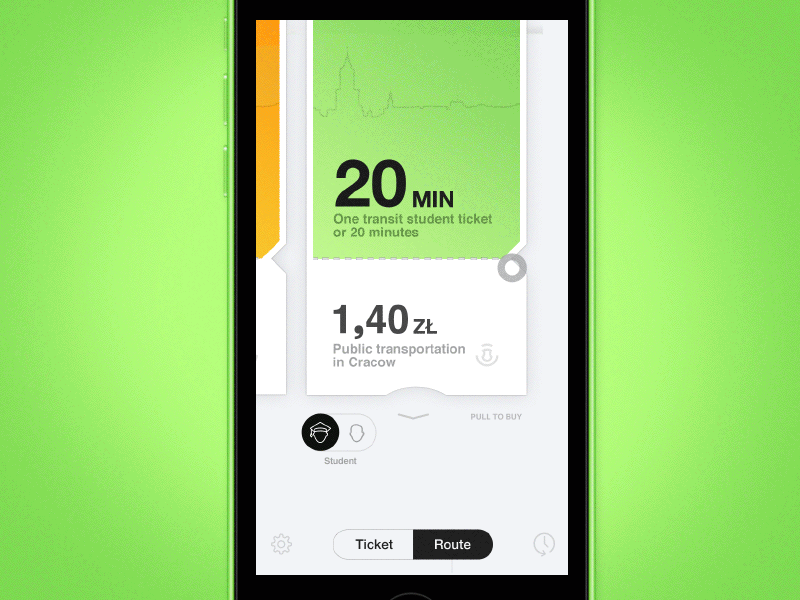 Ticket UI Animation animation app bilet cracow interface mobile motion samborek ticket ui