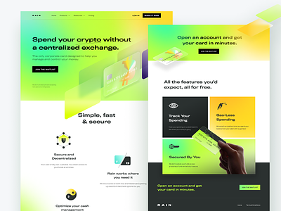 Raincards Landing Page