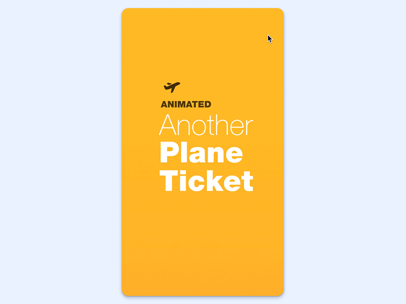 Plane Boarding Animation