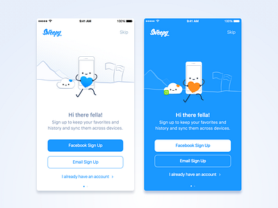 Sign Up Process UI cloud design experience friendly illustration login samborek signup sketch sync ui